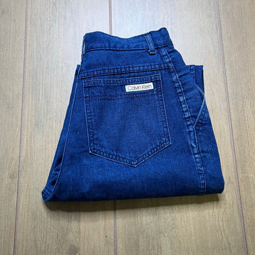 Vintage Calvin Klein Jeans Womens 8 High Waist Pleated USA Made Mom 24x31